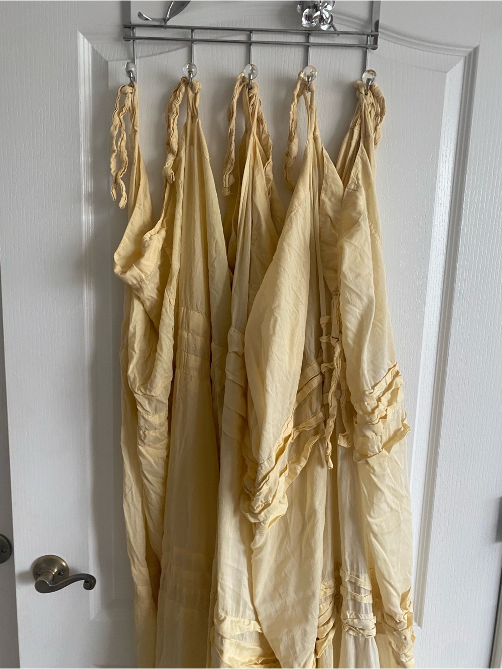 April Cornell Pale Yellow Ruffled Curtain Panel (2)